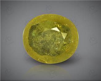 Natural Heated & Treated Yellow Sapphire Certified  3.67 (CTS) ( 88607 )